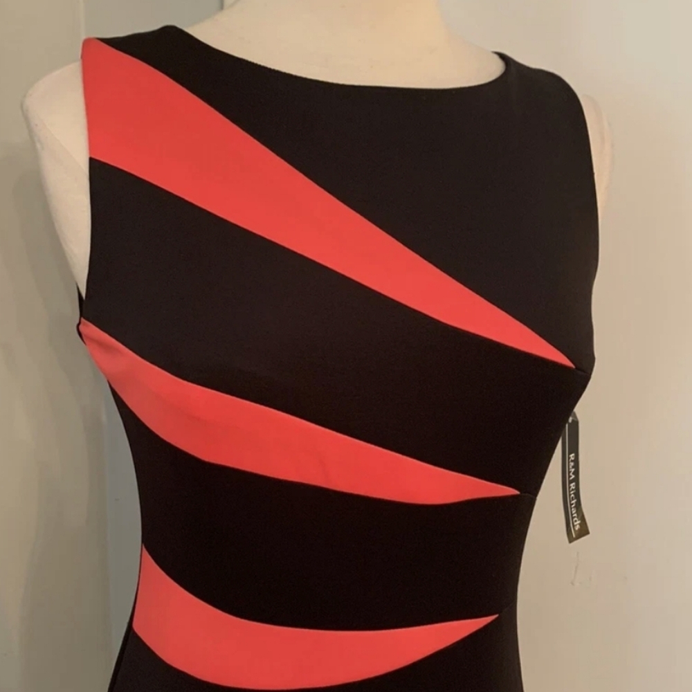 Elegant Black Gtapefeuit Pink Bodycom Spanx Like Women's Dress Shift Party Work